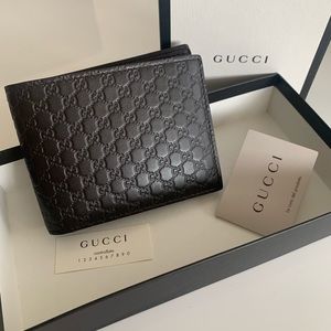 Gucci Black Embossed Wallet